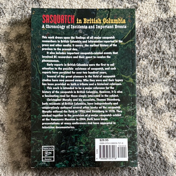 Sasquatch in British Columbia Book - Picture 2 of 2